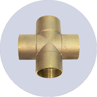 Copper Nickel 90/10 Threaded Cross