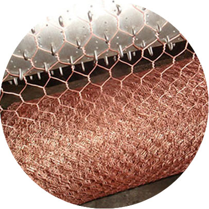 Copper Nickel 70/30 Hexagonal Wire Mesh