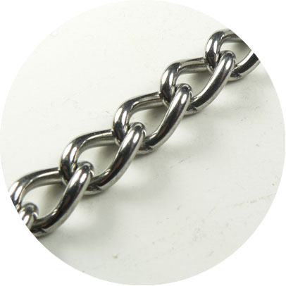 Stainless Steel 347 Twist Link Chain